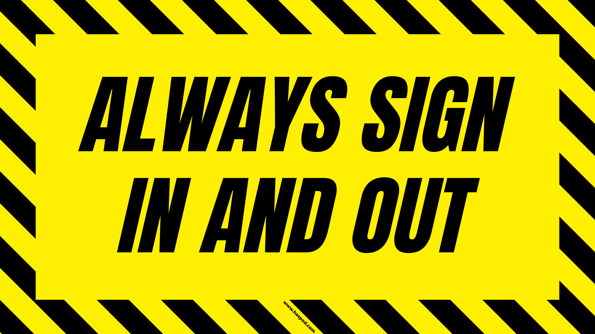construction poster sign in