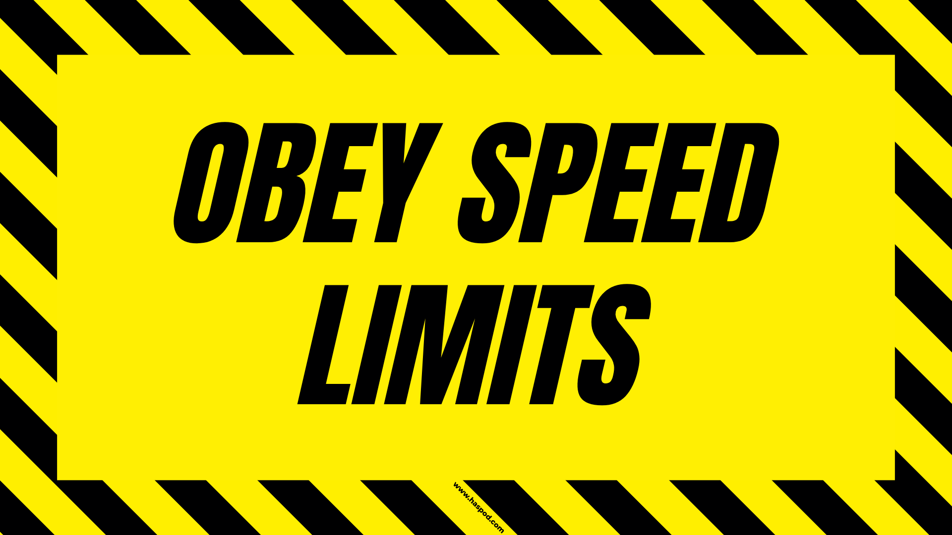 construction poster obey speed limits