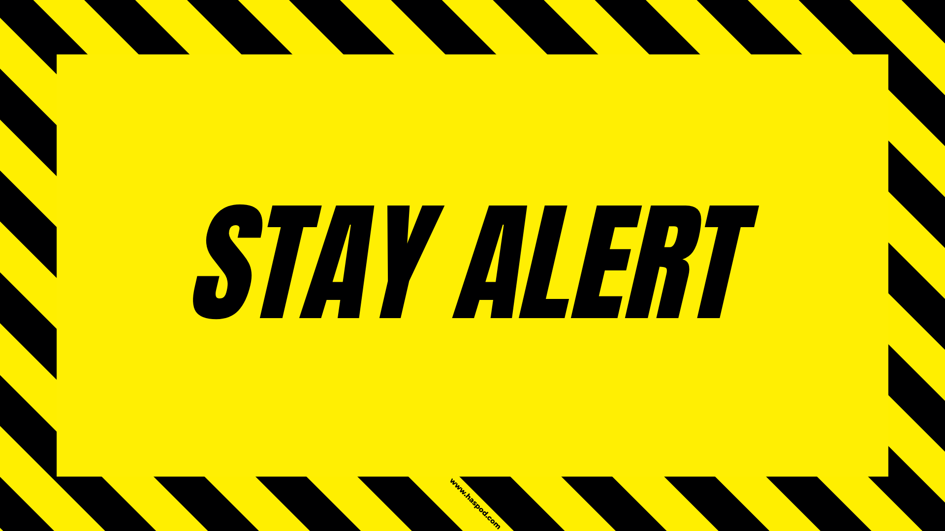 construction poster stay alert
