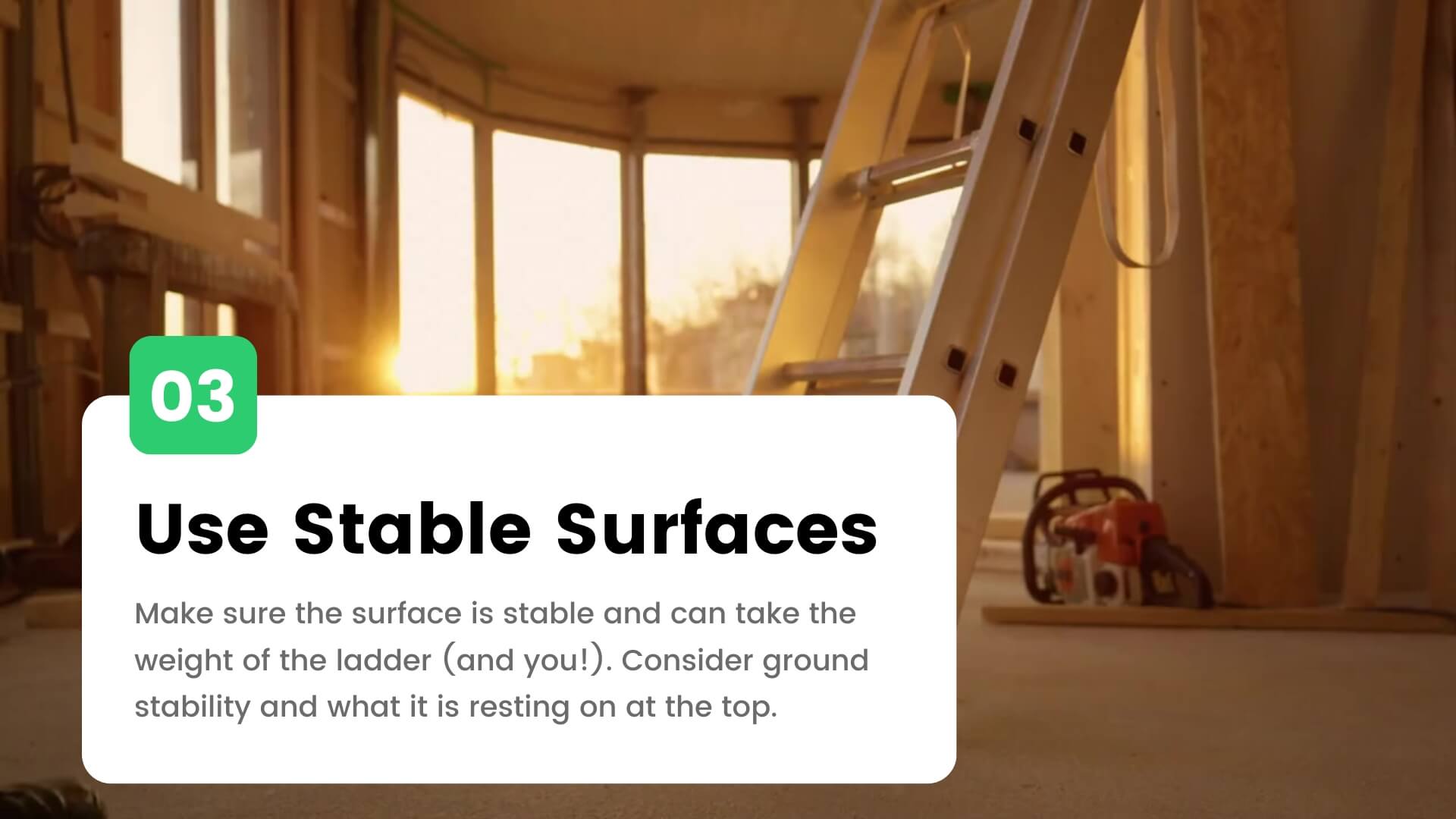 ladder safety rule 3