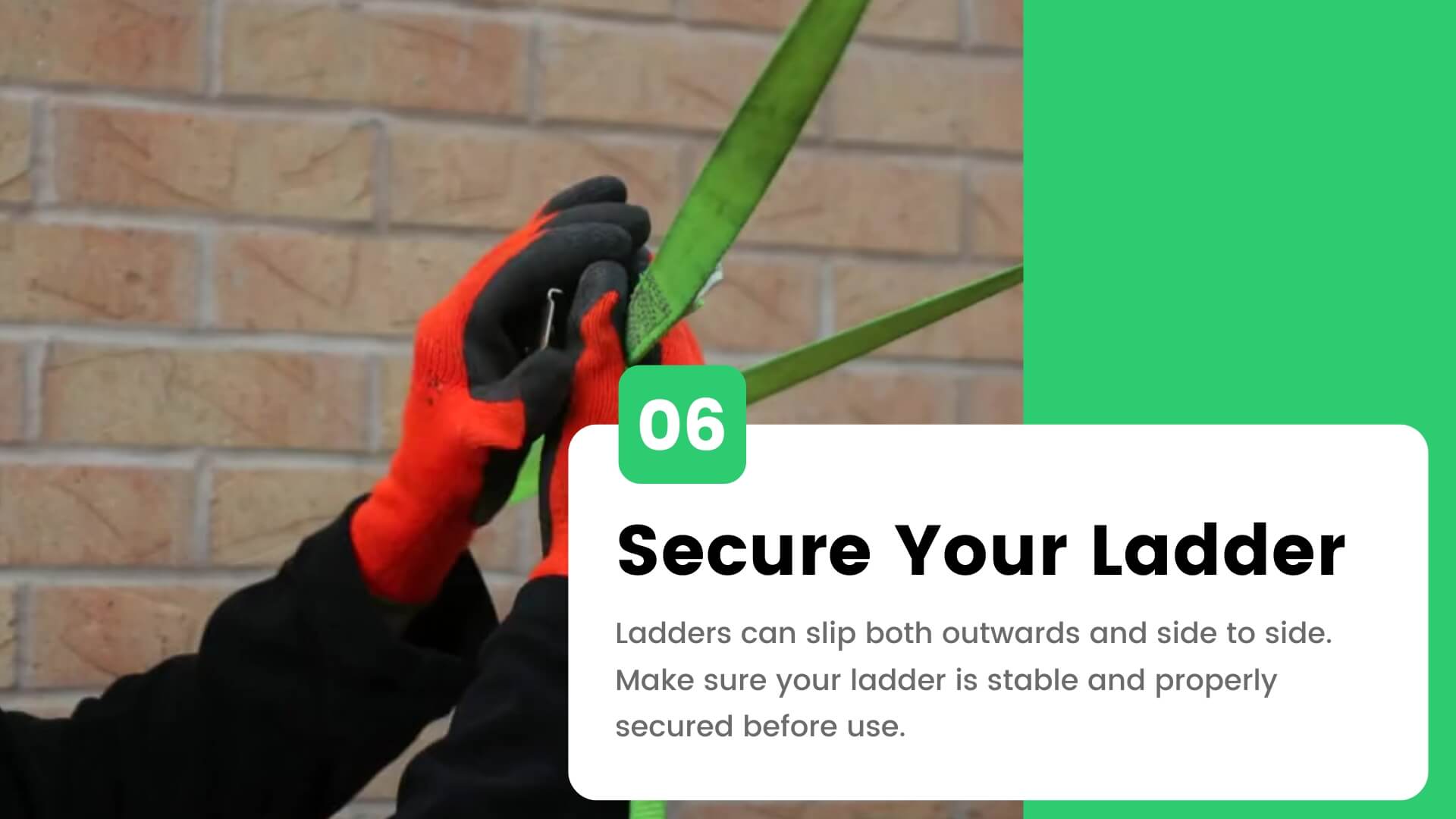 ladder safety rule 6