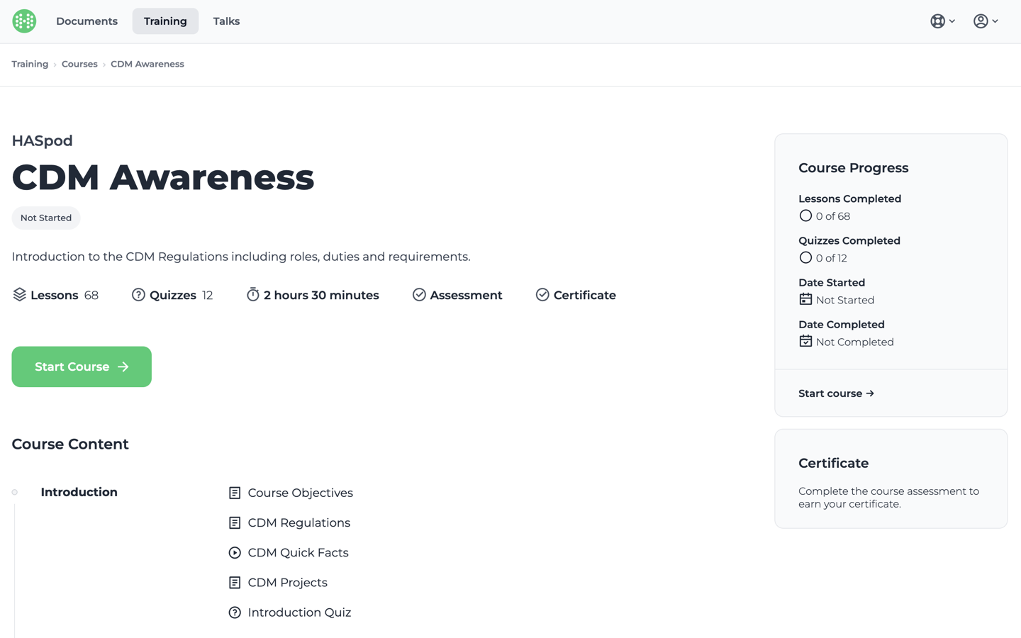 How To Complete A Health And Safety Course On HASpod - HASpod