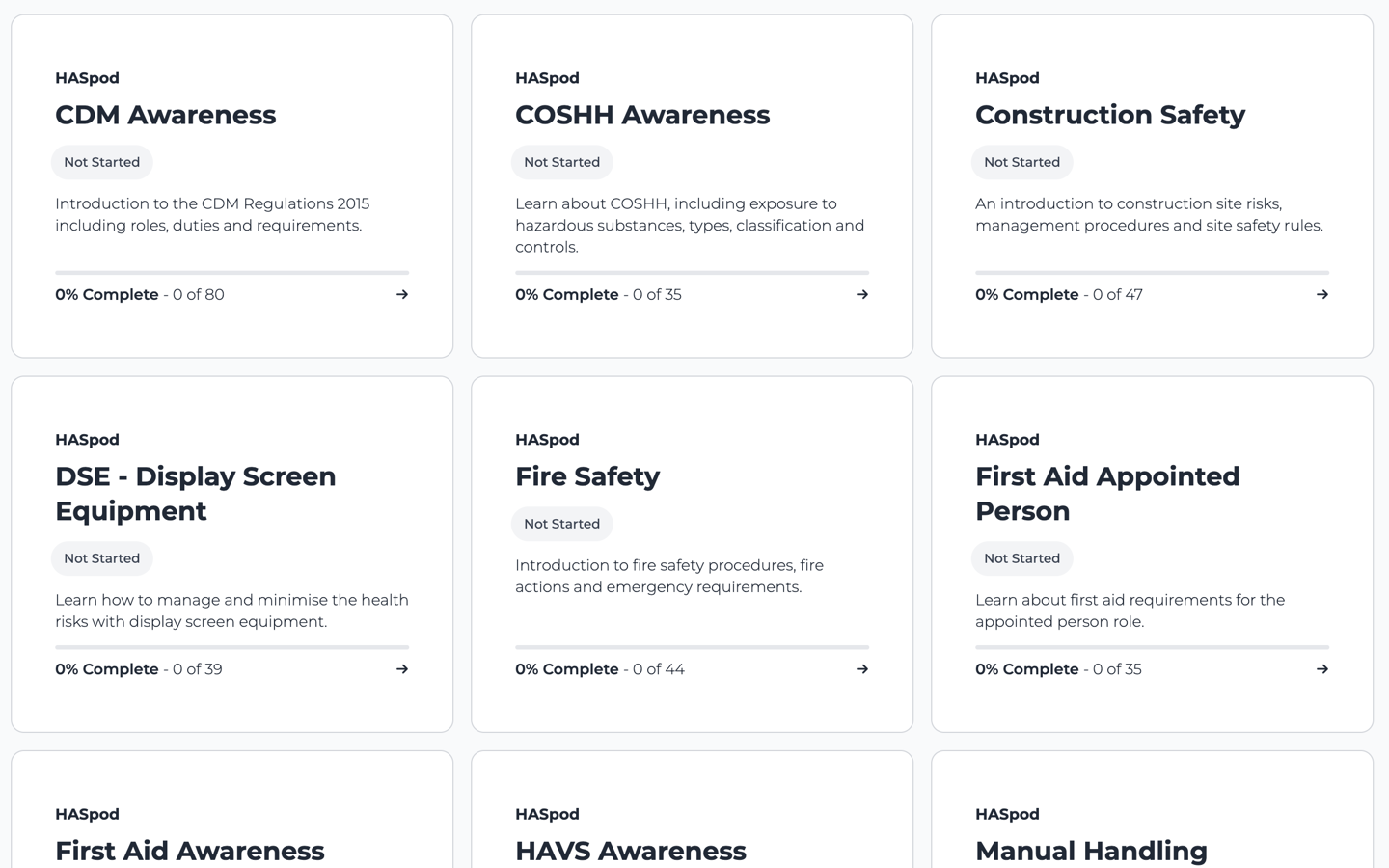 How To Complete A Health And Safety Course On HASpod - HASpod