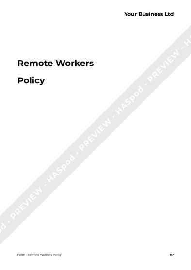 Form Remote Workers Policy image 1