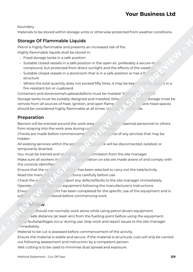 Method Statement Cut Off Saw image 2