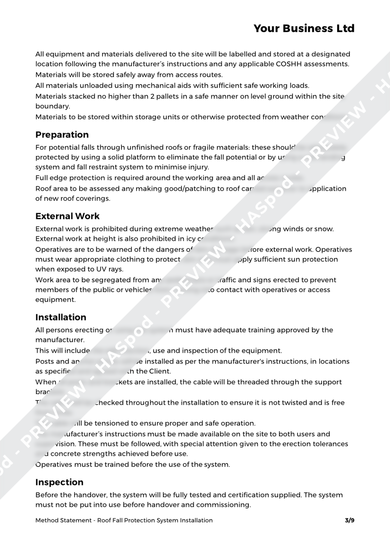 Roof Fall Protection System Installation Method State vrogue.co