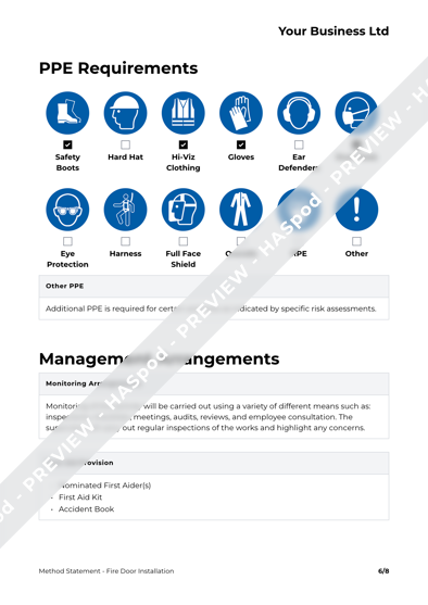 Method Statement Fire Door Installation image 3
