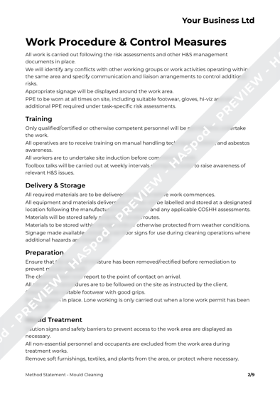 Method Statement Mould Cleaning image 2