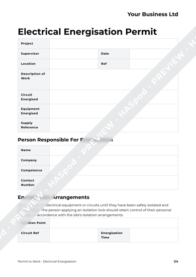Electrician Health and Safety Document Pack image 12