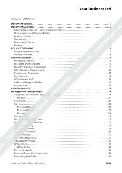 Health and Safety Policy Bricklaying image 2