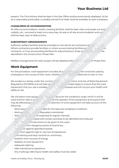 Health and Safety Policy Bricklaying image 6