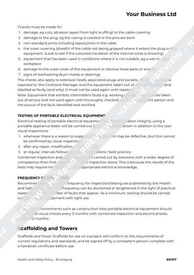 Health and Safety Policy Bricklaying image 7